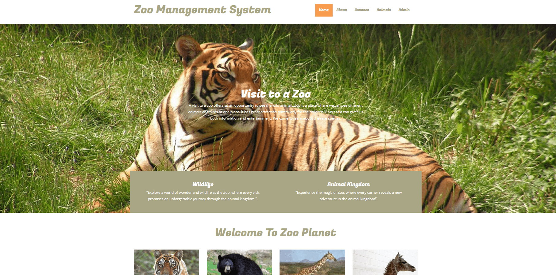 Zoo Management System